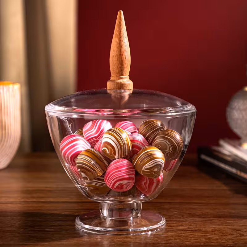 شکلات خوری پایه دار آکرولیک لیمون 2480