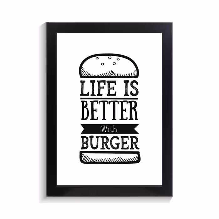 تابلو کافه و رستوران طرح BURGER کد PF-29008