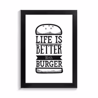 تابلو کافه و رستوران طرح BURGER کد PF-29008