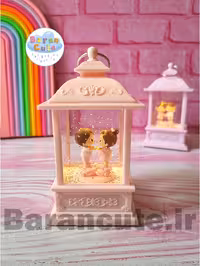 فانوس موزیکال چراغ دار طرح دختر و پسر صورتی