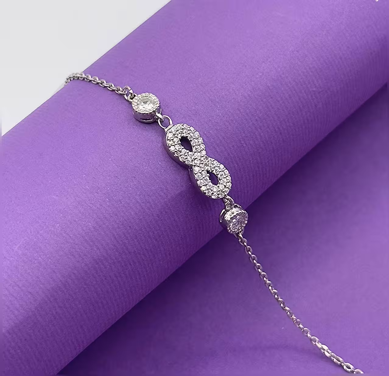 دستبند نقره زنانه کد 30102