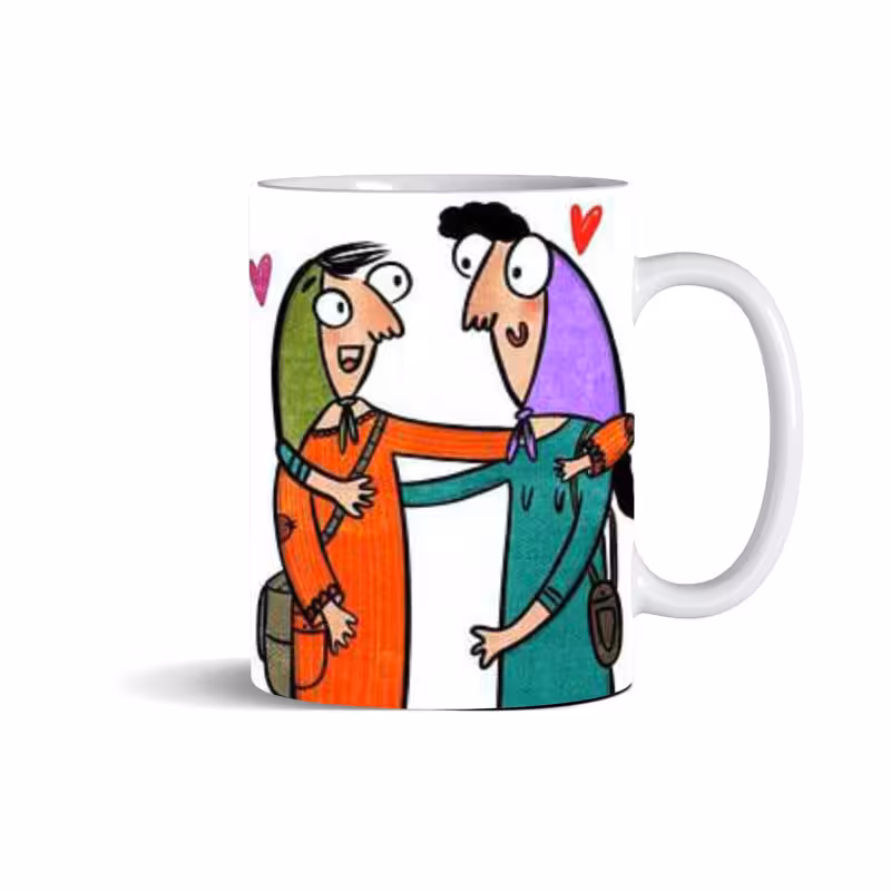 خرید ماگ-لیوان دخترانه رفیق تولدت مبارک