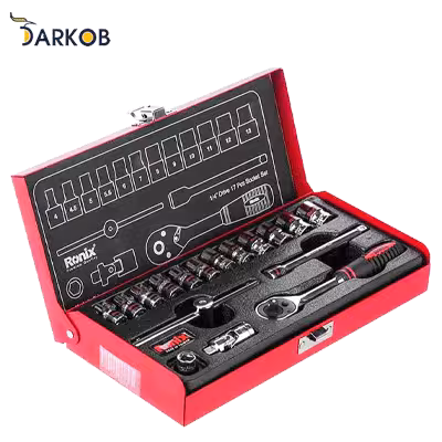 مجموعه 17 عددی آچار و سری بکس رونیکس مدل RH-2617