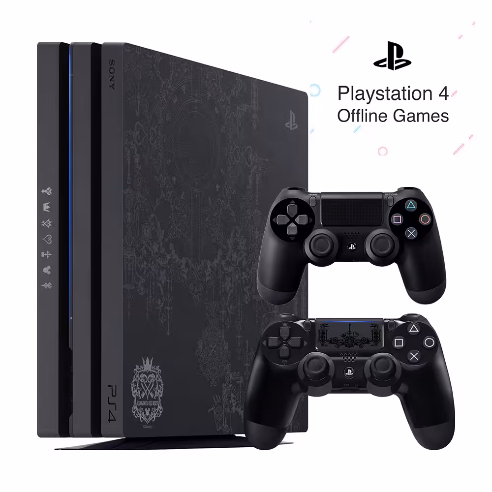 باندل کنسول بازی سونی Playstation Pro 4 Kingdom Heart 3 Limited Editionظرفیت 1 ترابایت ریجن 2 کد CUH-7216B   2 عدد دسته مشکی   بازی آفلاین