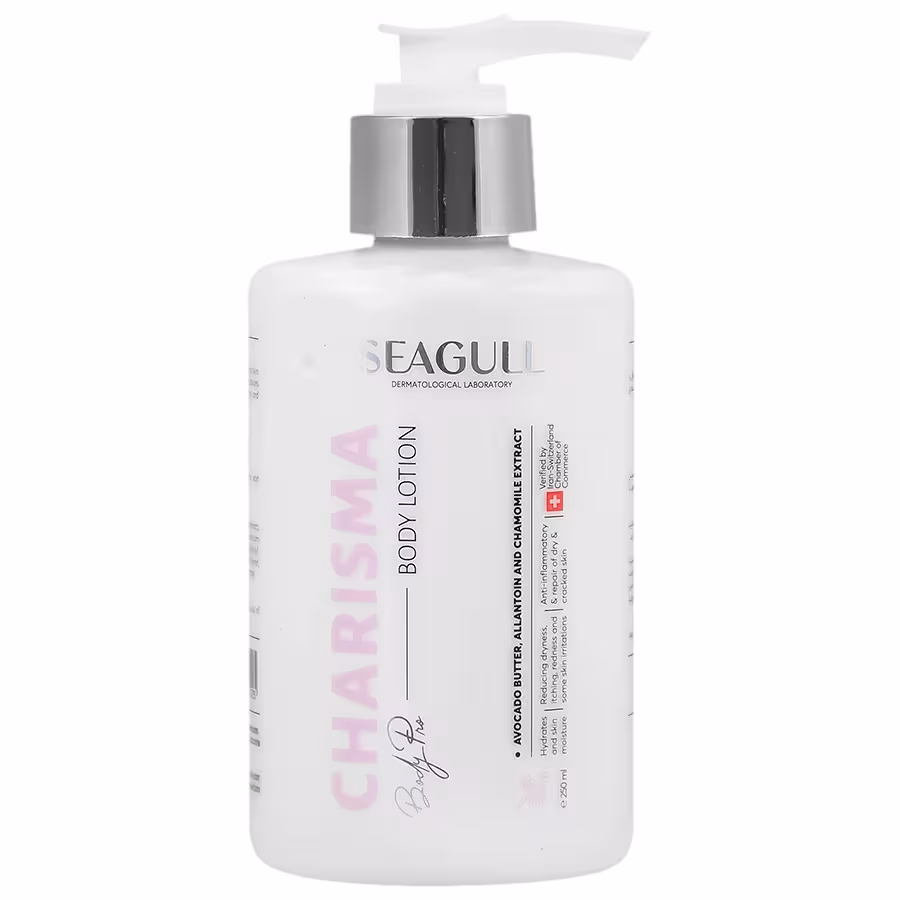 لوسیون مرطوب کننده صورت و بدن سی گل مدل کاریزما حجم 250 میلی لیتر | Seagull Charisma Body Lotion 250 ML