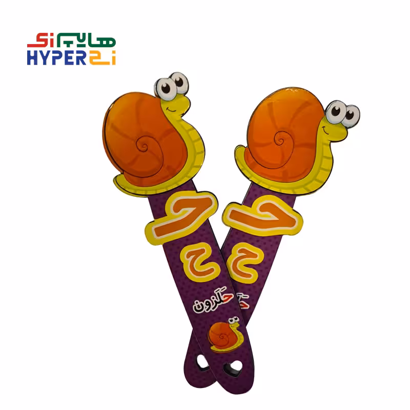 بوک مارک حلزون حرف “ح” | گیفت حروف الفبا کلاس اول و جشن اسم