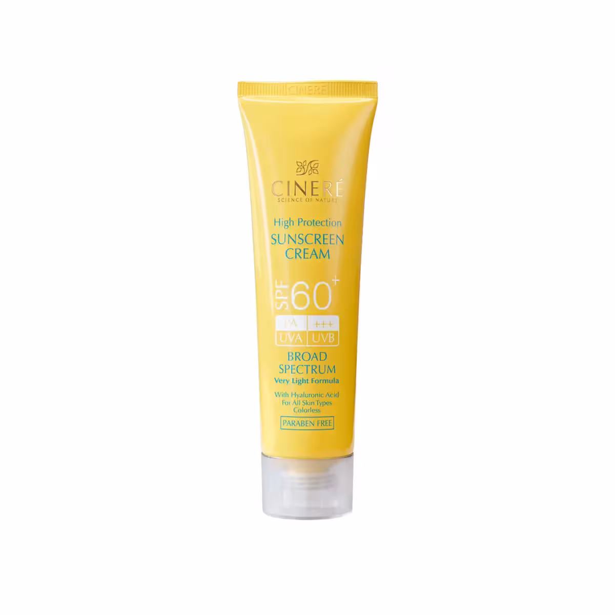 کرم ضد آفتاب SPF60 بدون رنگ سینره مناسب انواع پوست 50 میلی لیتر