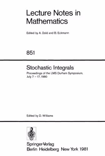 خرید و دانلود نسخه کامل کتاب Stochastic integrals (Proc. Durham 1980)