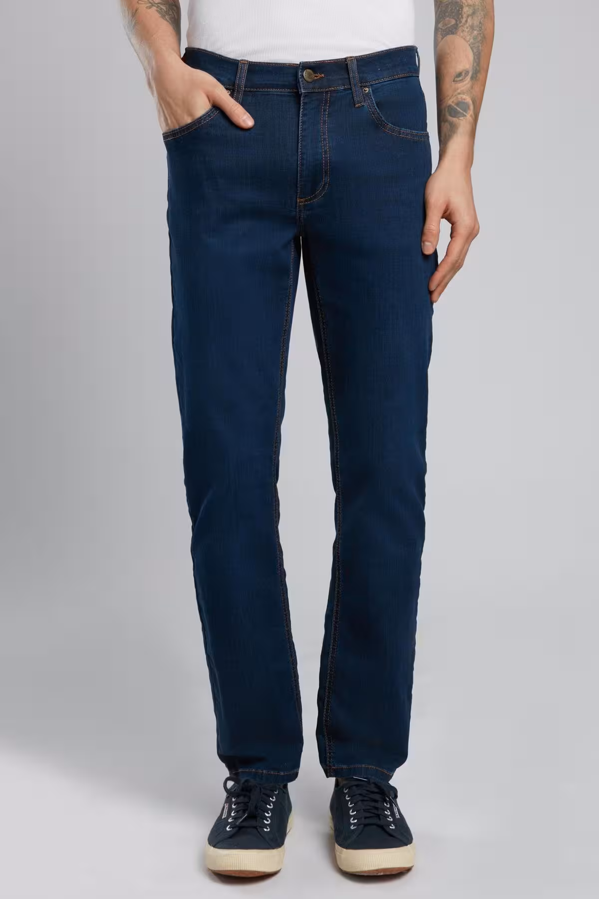 شلوار جین مردانه کمر طبیعی مارکو برش آبی BLUE Lee Cooper