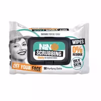 دستمال مرطوب آرایشی نینو مدل اسکراب حجم 50عدد