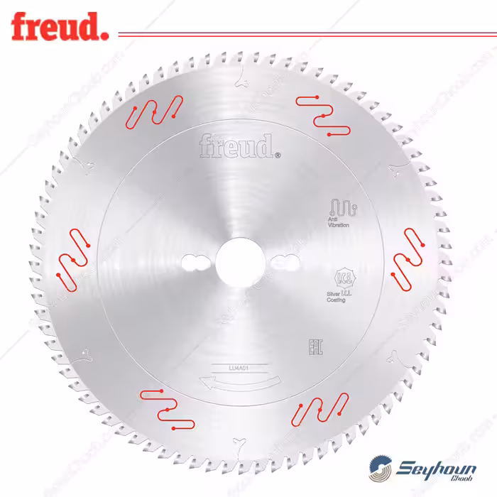 تیغ اره الماسه کورین بر قطر 25 سانتی متر 80 دندانه فرود مدل FREUD LU4D 0100