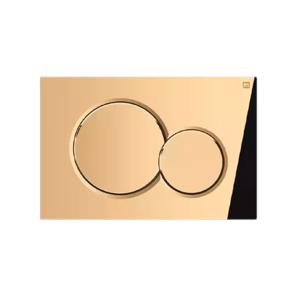 کلید تخلیه فلاش تانک ایران مدل تویین آبکاری شده