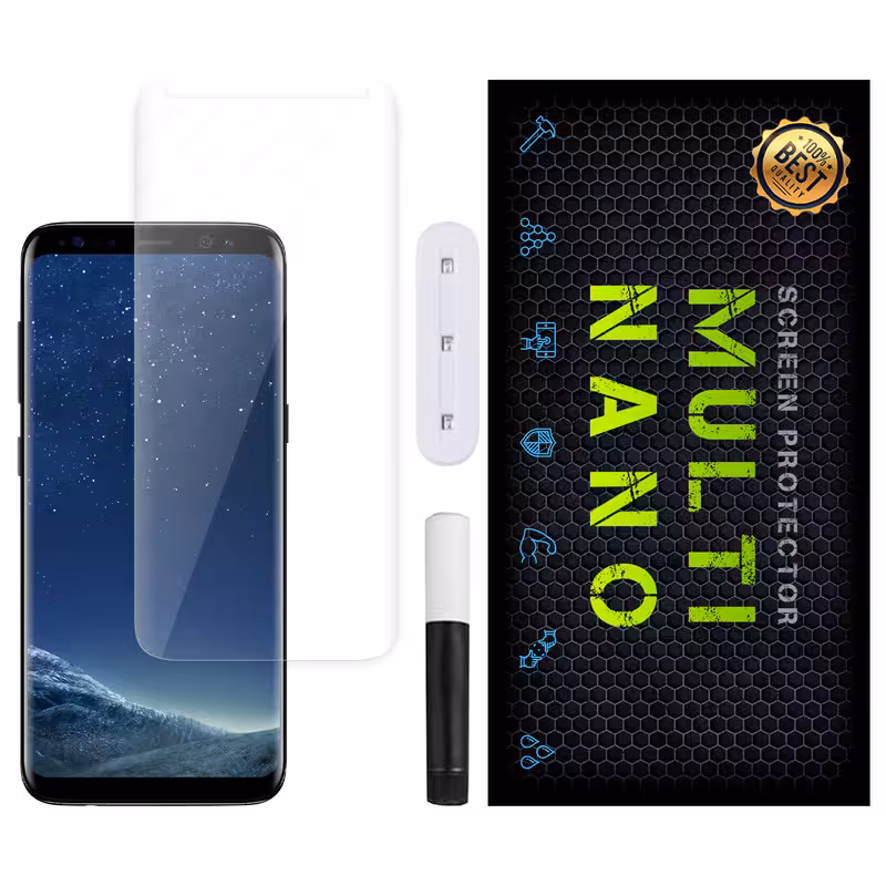 محافظ صفحه نمایش مولتی نانو مدل UVL مناسب برای گوشی موبایل سامسونگ Galaxy S8