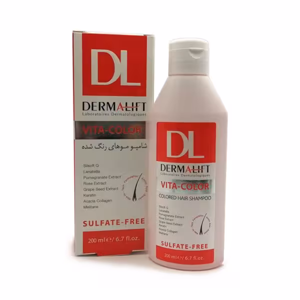 شامپو موهای رنگ شده ویتاکالر درمالیفت Dermalift Vita Color Hair Shampoo