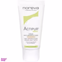 کرم ضد جوش رنگی نوروا (Noreva) سری Actipur مدل Light Tinted حجم 30 میلی‌ لیتر