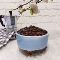 دانه قهوه چری فول کافئین 250 گرمی 