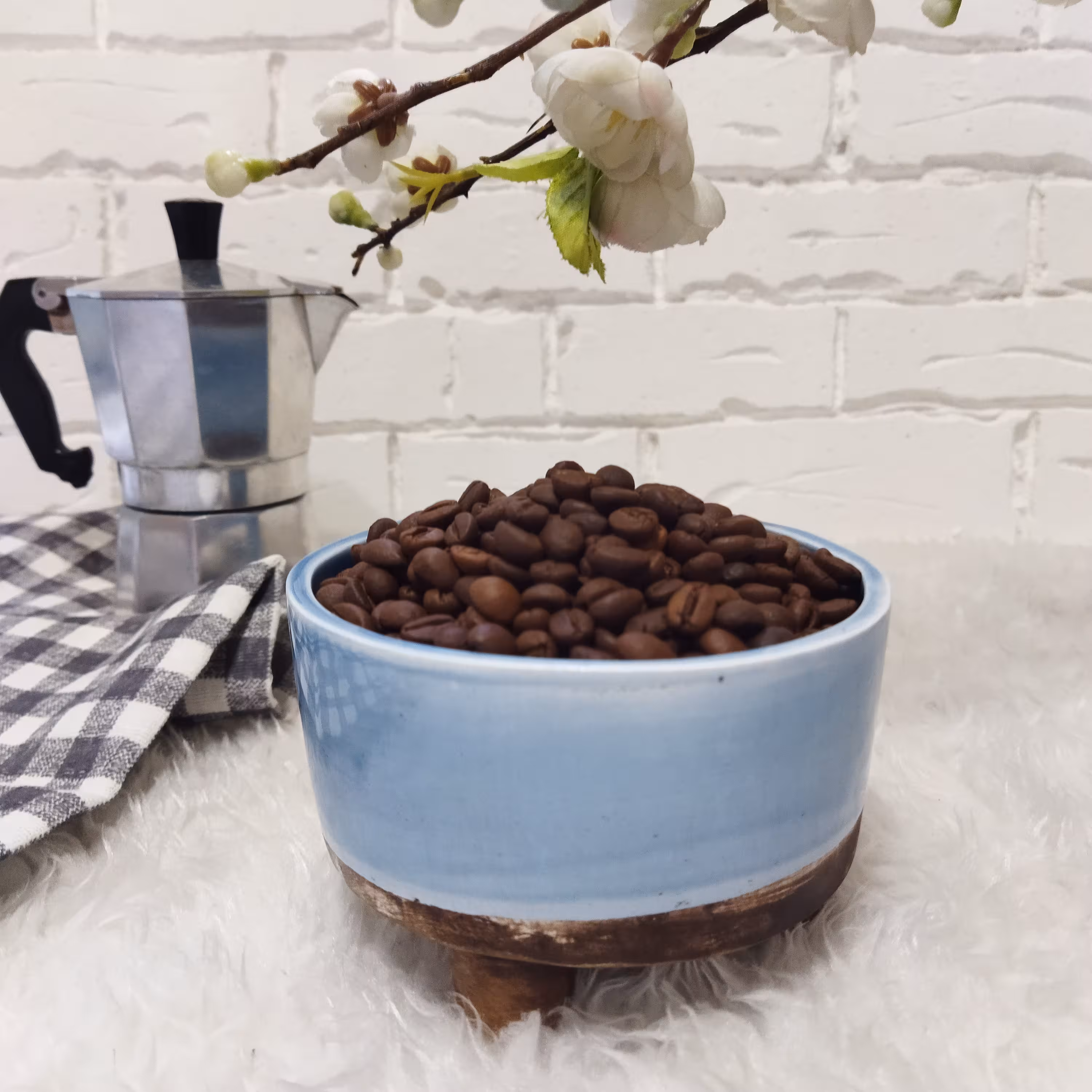دانه قهوه چری فول کافئین 250 گرمی
