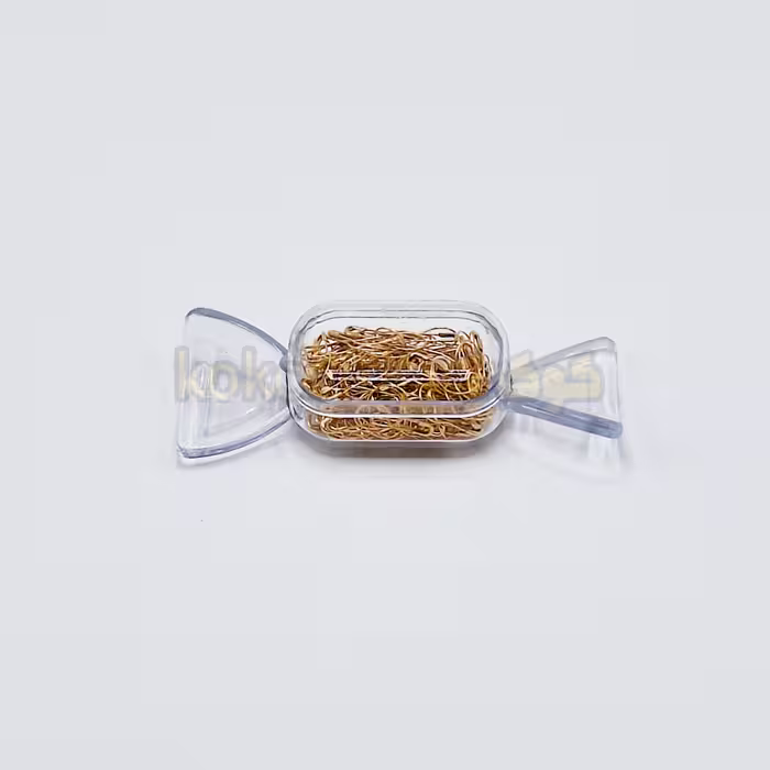 سنجاق قفلی گلابی طلایی (100 عددی)
