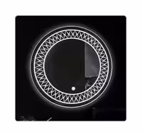 آینه گرد قطر 60 سند پلاست نوردار