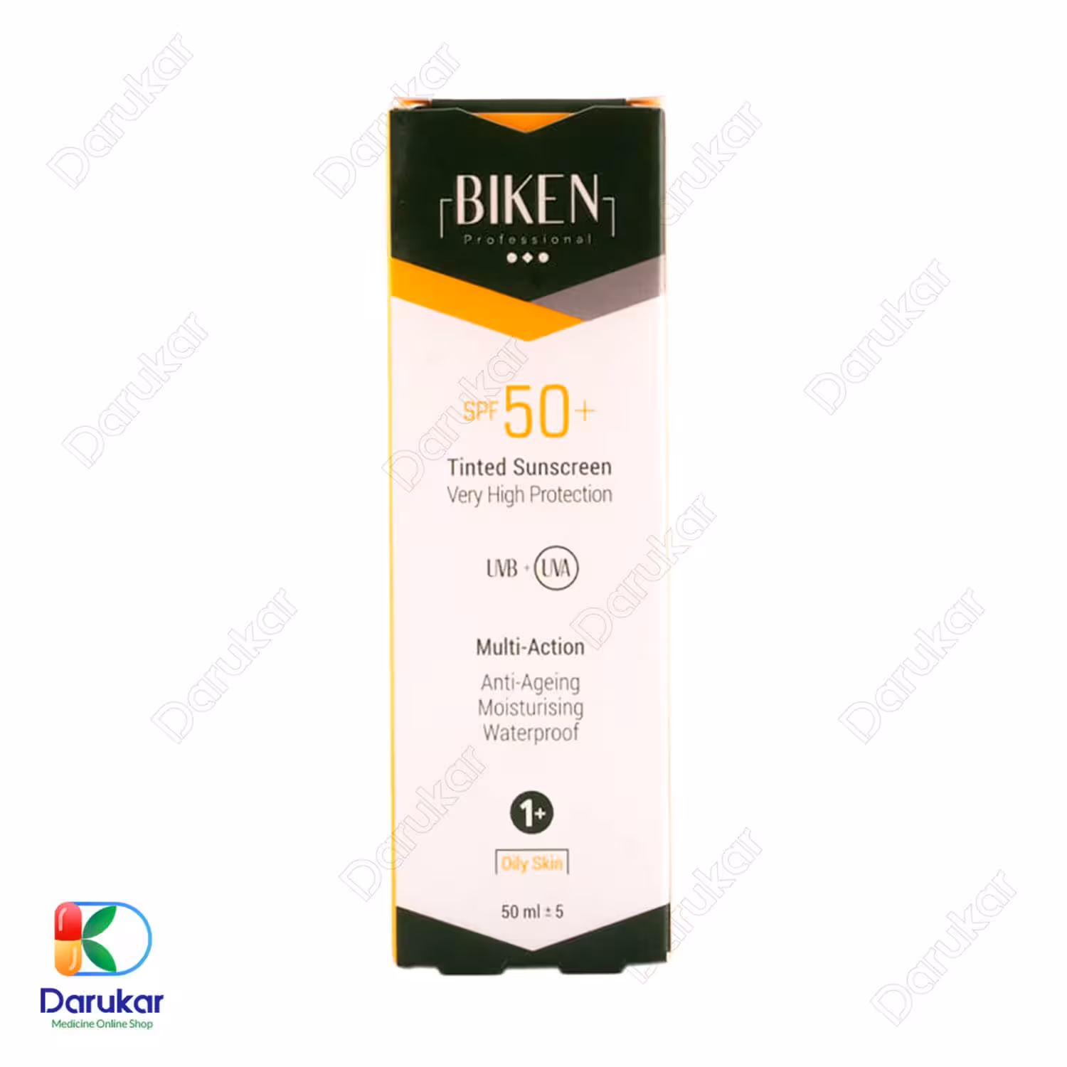 کرم ضد آفتاب رنگی بیکن مناسب پوست چرب با SPF50