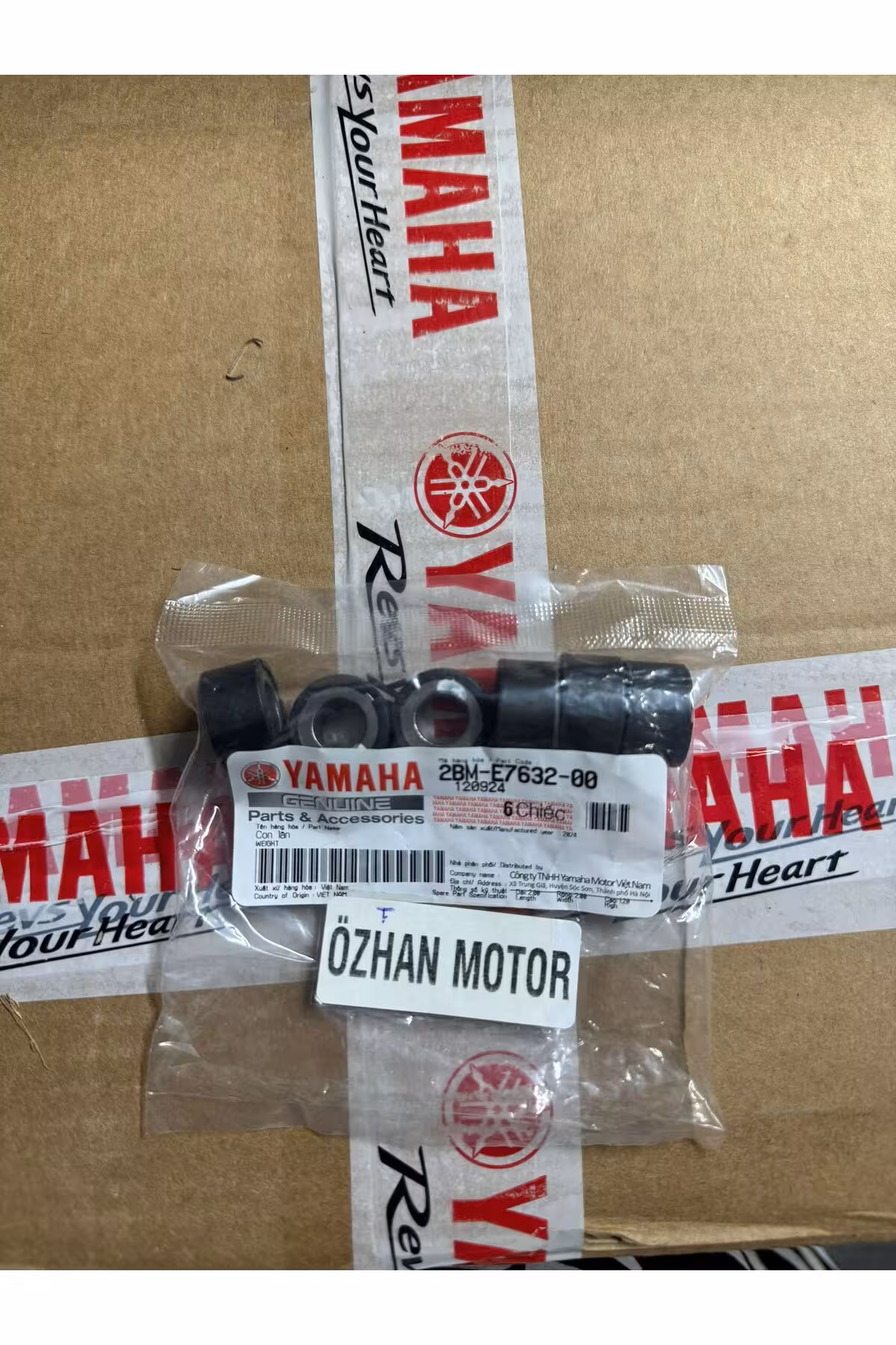 لوازم یدکی موتورسیکلت 2017 2022 وزن لذت 6 قطعه Yamaha