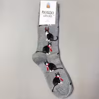 جوراب ساقدار ماکسیو طرح گربه طوسی