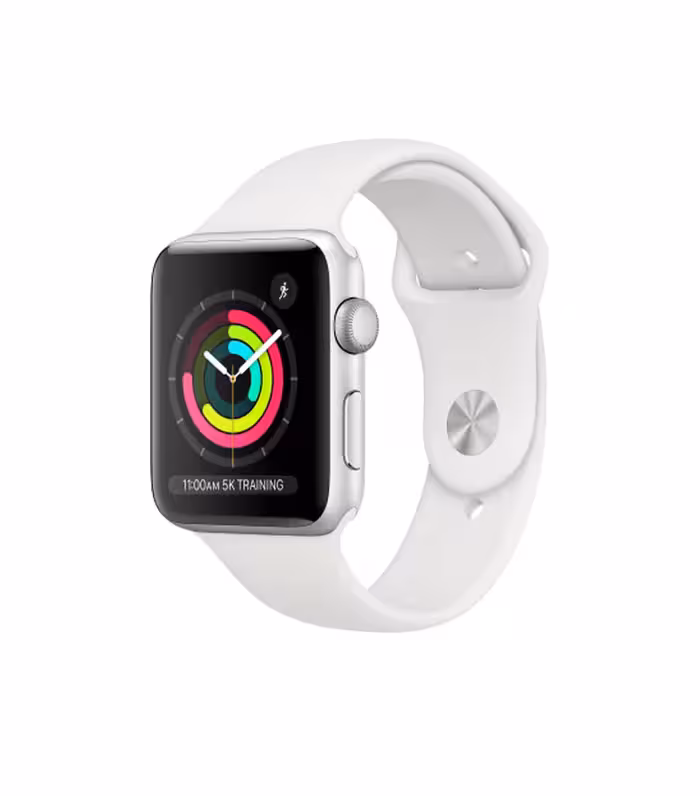 اپل واچ سری 3 آلومینیوم نقره ای با بند اسپورت سفید