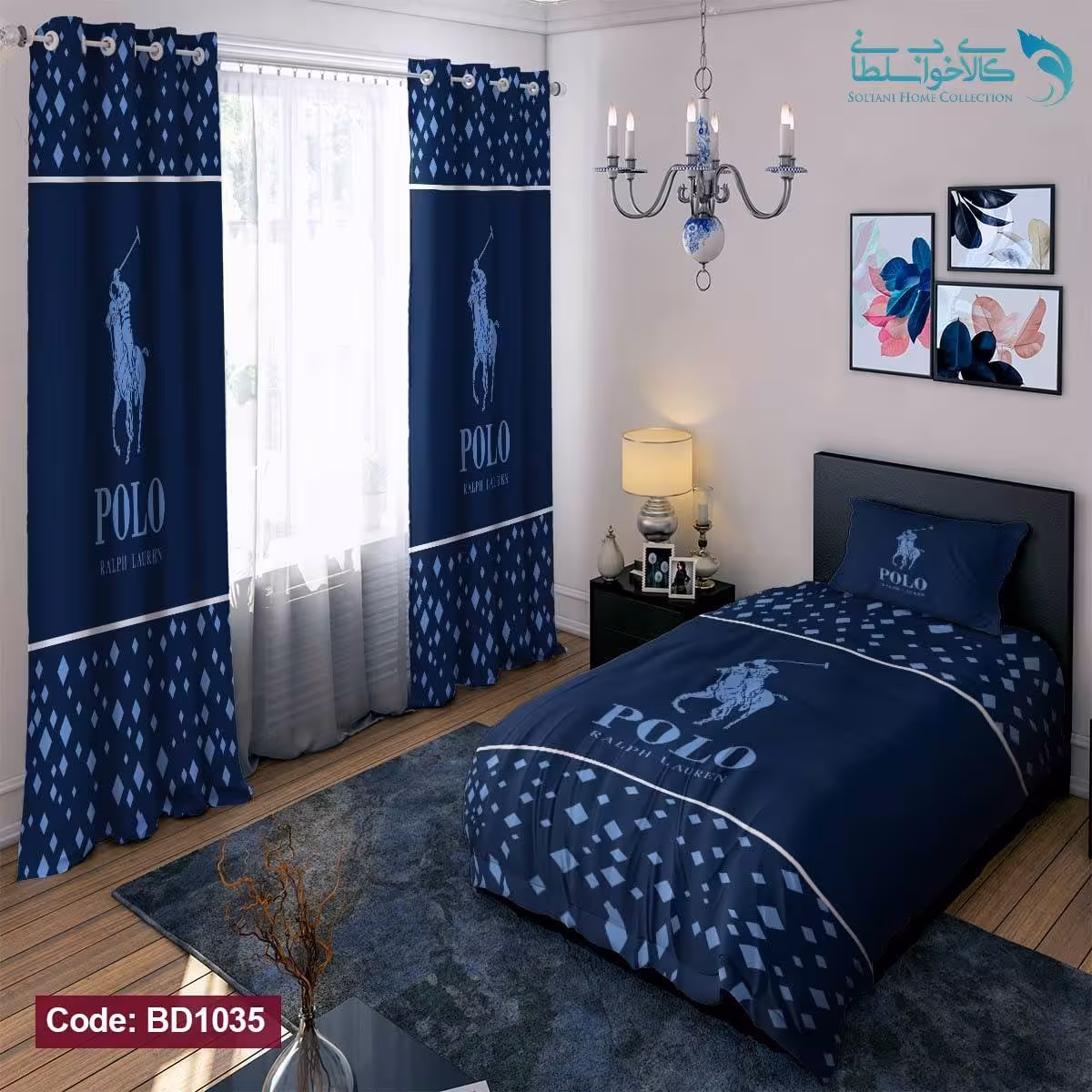 روتختی طرح POLO یکنفره کد BD1035