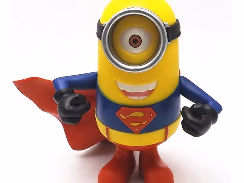 شخصیت مینیون بزرگ جعبه ای مدل superman