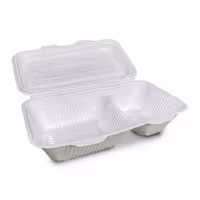 ظرف غذاخوری دوخانه دربدار گل زیست کارتن 150 عددی