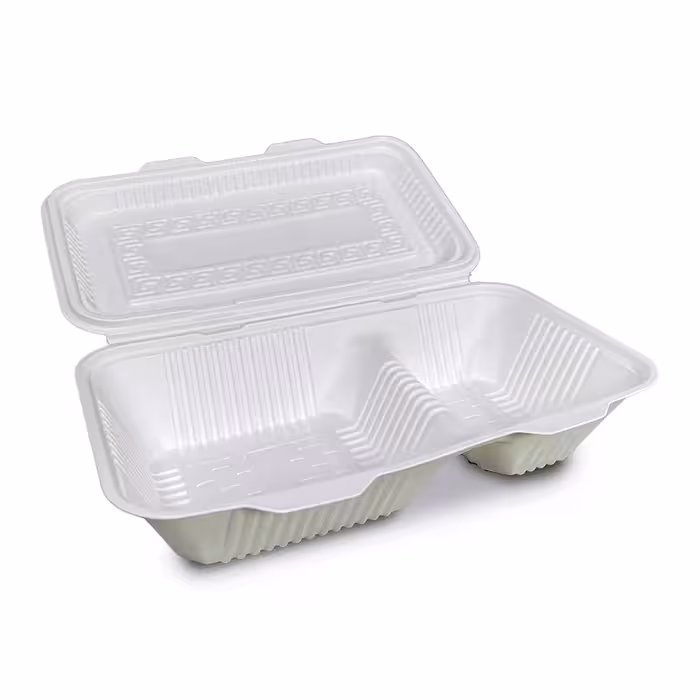 ظرف غذاخوری دوخانه دربدار گل زیست کارتن 150 عددی