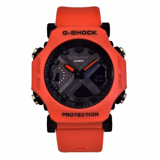 CASIO G-SHOCK GA – 2300 کاسیو جی شاک هیدرولیک دیجیتال بدون کوگ رنگ قرمز