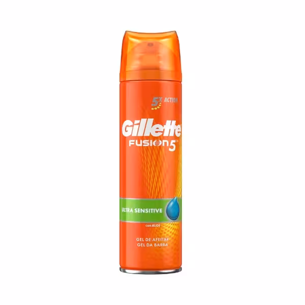 ژل اصلاح ژیلت فیوژن Gillette Fusion 5 Ultra Sensitive Shave Gel
