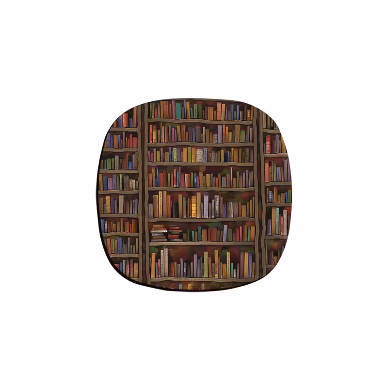 زیر لیوانی ترمه طراحان ایده مدل کتابخونه قدیمی کد cfp411