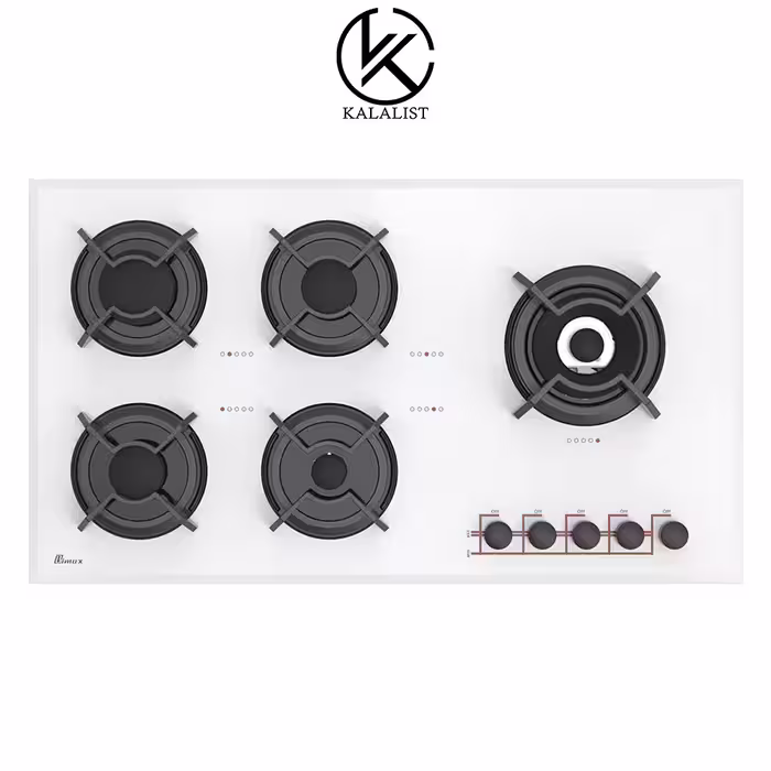 اجاق گاز شیشه‌ ای بیمکث مدل 0016 (سفید)
