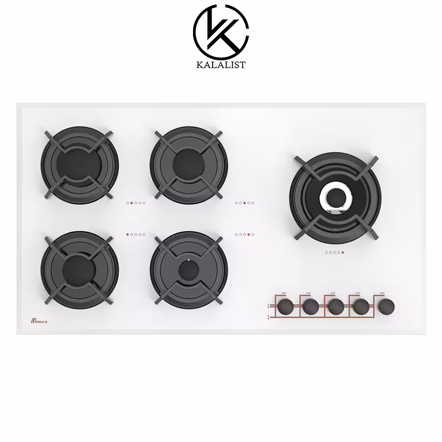 اجاق گاز شیشه‌ ای بیمکث مدل 0016 (سفید)