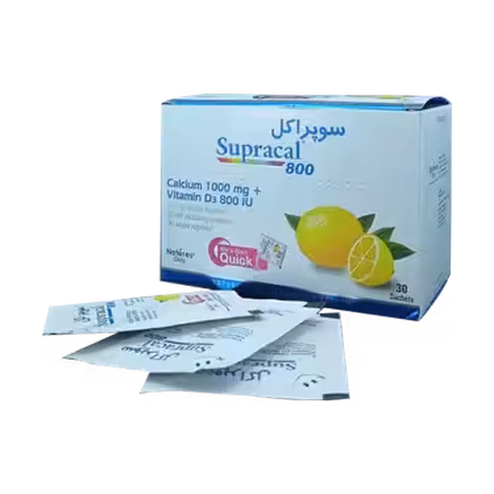 پودر سوپراکل 800 کلسیم و ویتامین دی نیچرز اونلی