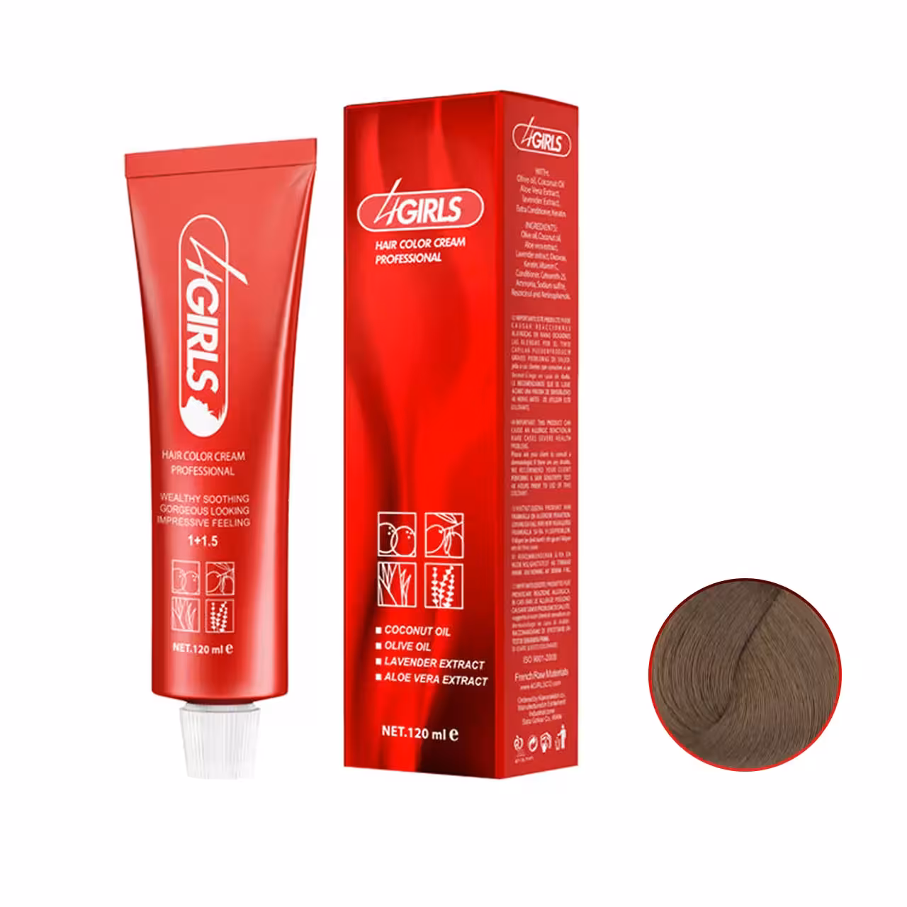 رنگ مو بلوند بژ متوسط فور گرلز سری بژ B7 حجم 120ml