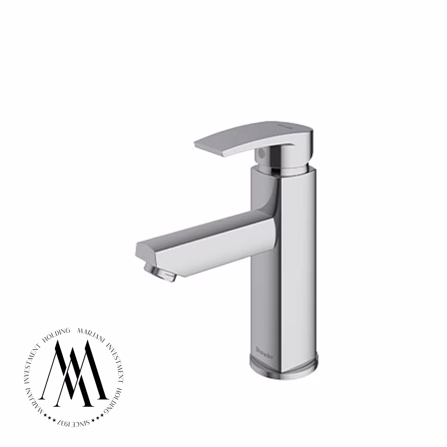 شیر روشویی شودر مدل یونیک پلاس پایه کوتاه (کروم)