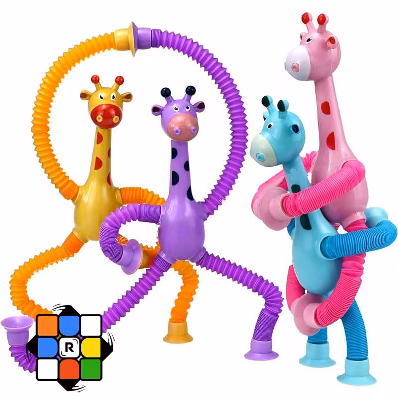 اسباب بازی زرافه فنری چسبونکی