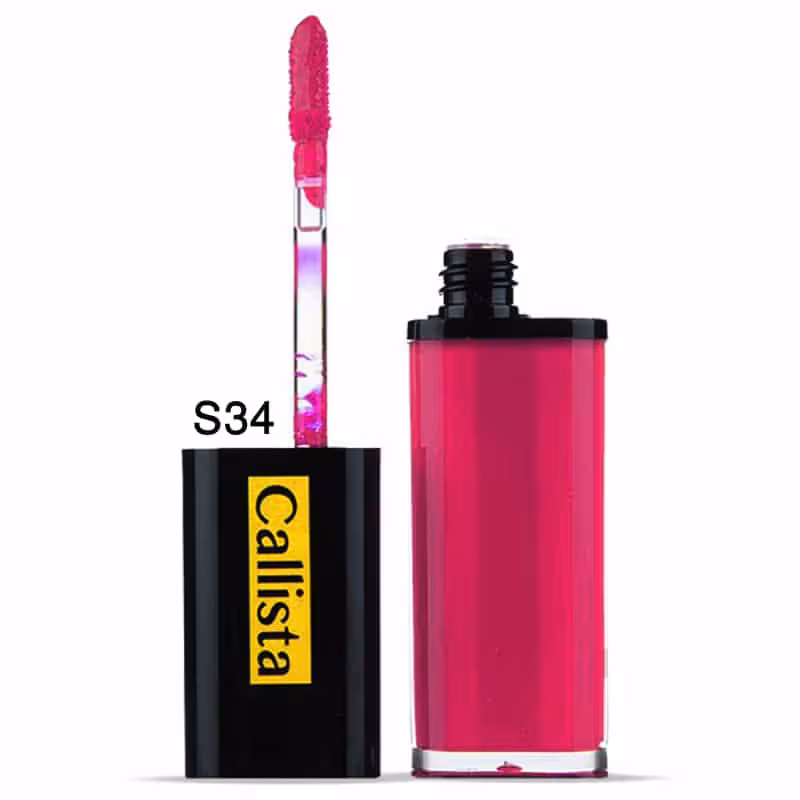 رژ لب مایع کالیستا مدل  S34 Vivid Shine