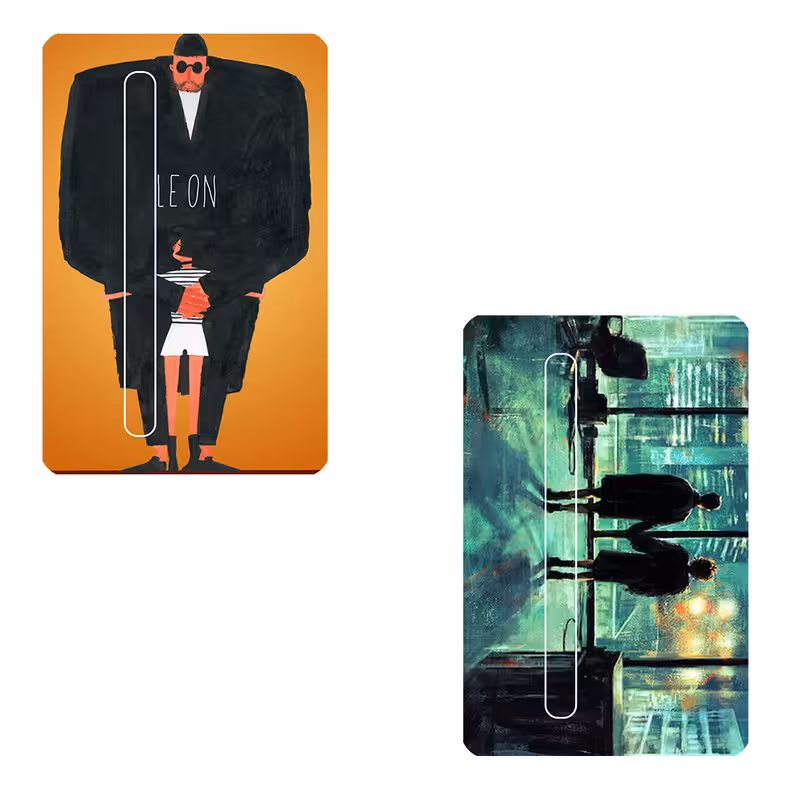 استیکر کارت مدل لئون و فایت کلاب کد 025 مجموعه 2 عددی