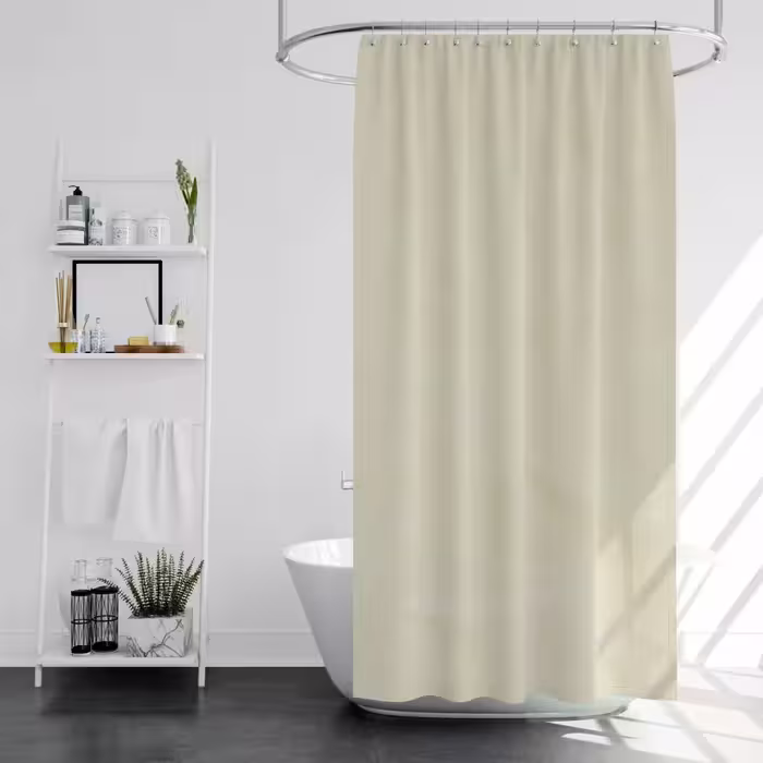 پرده حمام پیسو مدل BZ-66 سایز 180×200 سانتی متر | کرم | گارانتی اصالت و سلامت فیزیکی کالا