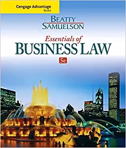 خرید و دانلود نسخه کامل کتاب Cengage Advantage Books: Essentials of Business Law (5th Edition) - Orginal Pdf