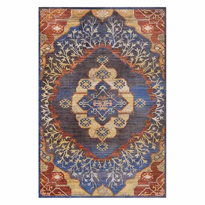 فرش مخمل هازان ترک طرح سنتی کد O150