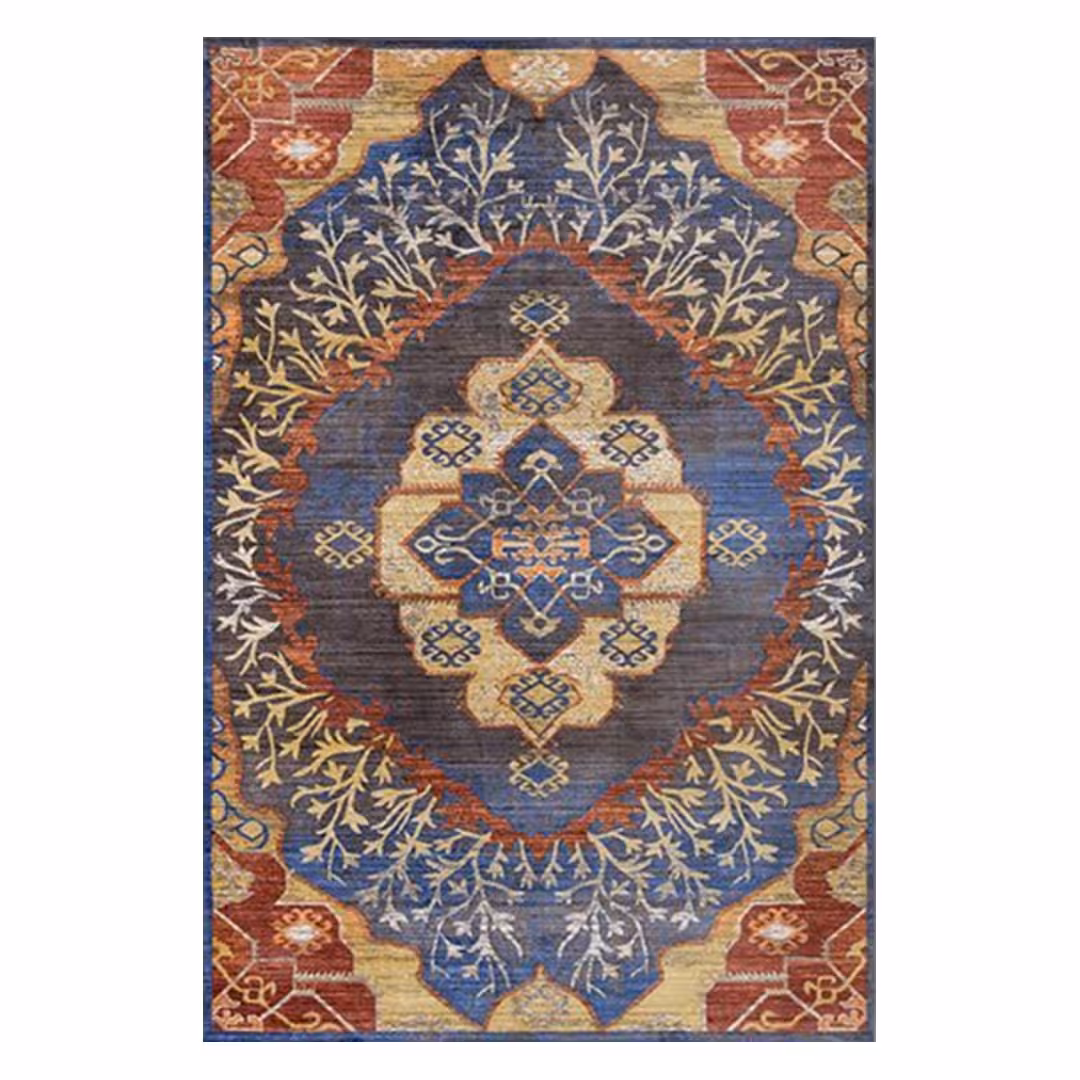 فرش مخمل هازان ترک طرح سنتی کد O150