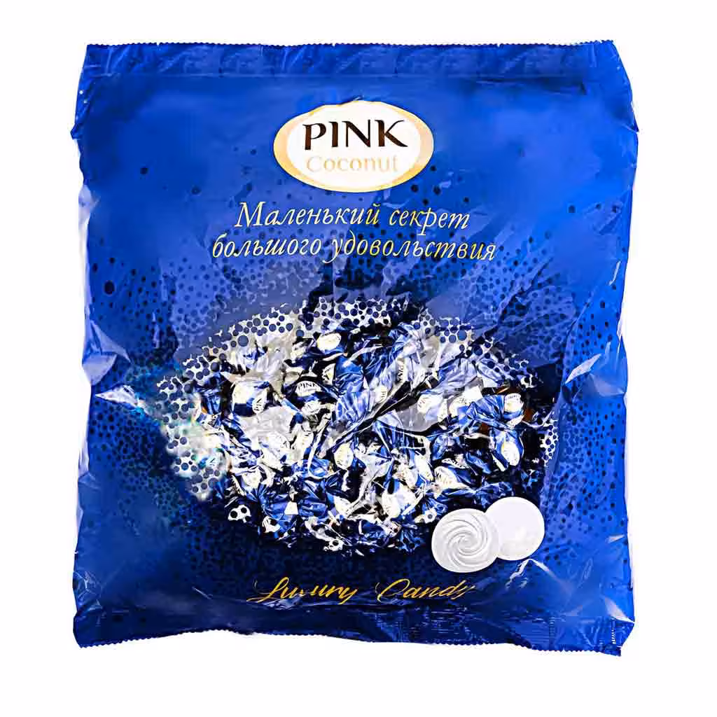 شکلات پذیرایی PINK Coconut ترافل پینک با مغز خامه نارگیلی 500 گرمی فله