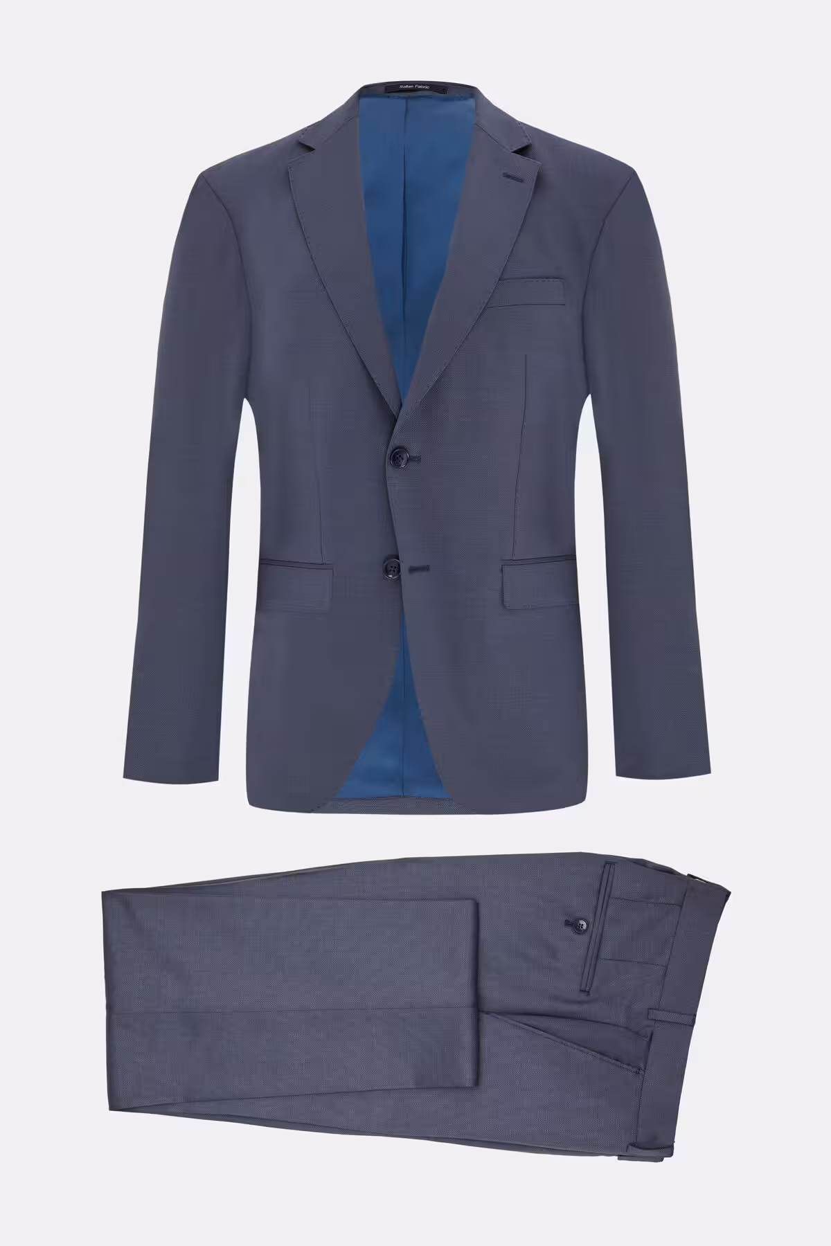 کت وشلوار مردانه و شلوار دکمه آبی تیره W Collection