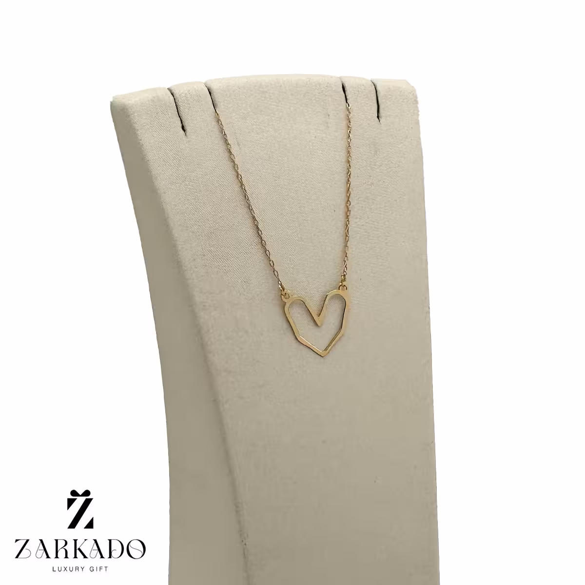 گردنبند طلا طرح قلب کد N3318