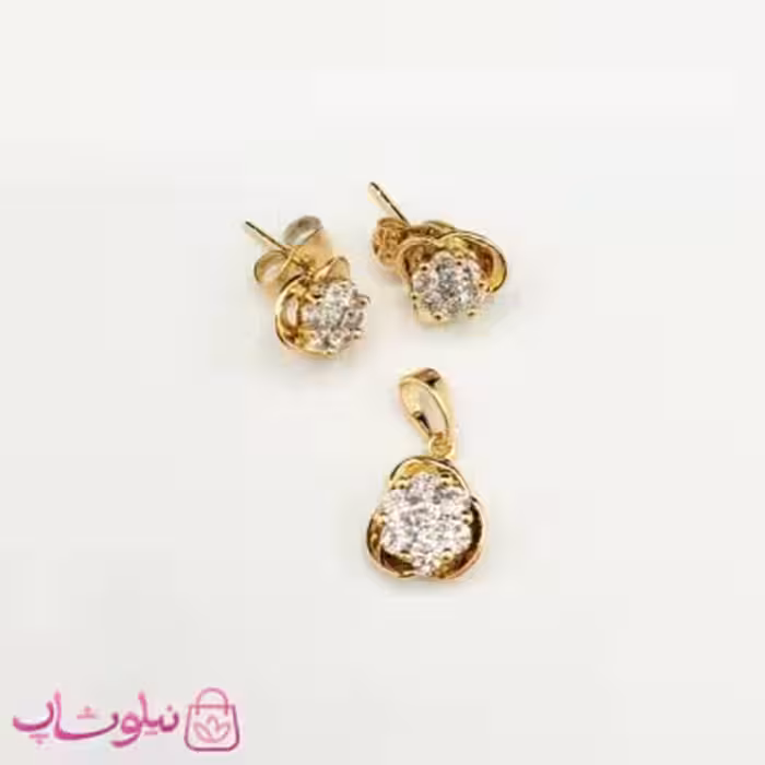 نیم ست زنانه ظریف ژوپینگ مدل گل سفید کد 1691